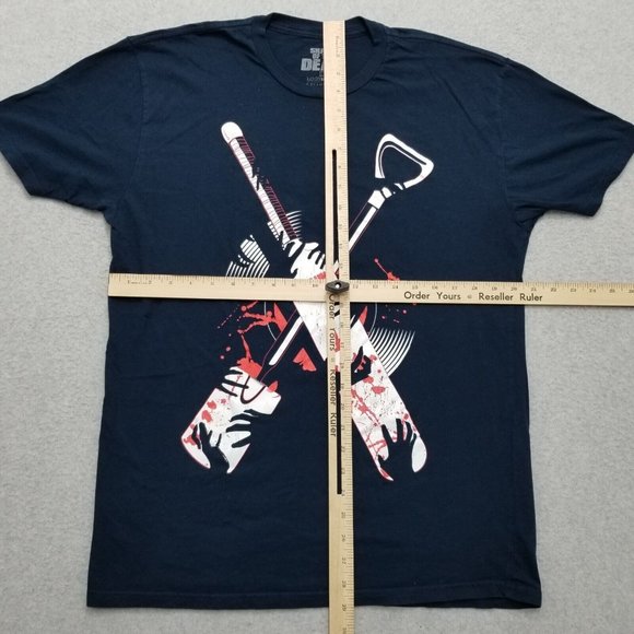 Shaun Of The Dead Shirt Mens XL Blue Short Sleeve Round Neck Cotton - Picture 8 of 10